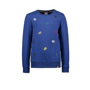 Kids Blue Sweatshirt with Colorful Accents